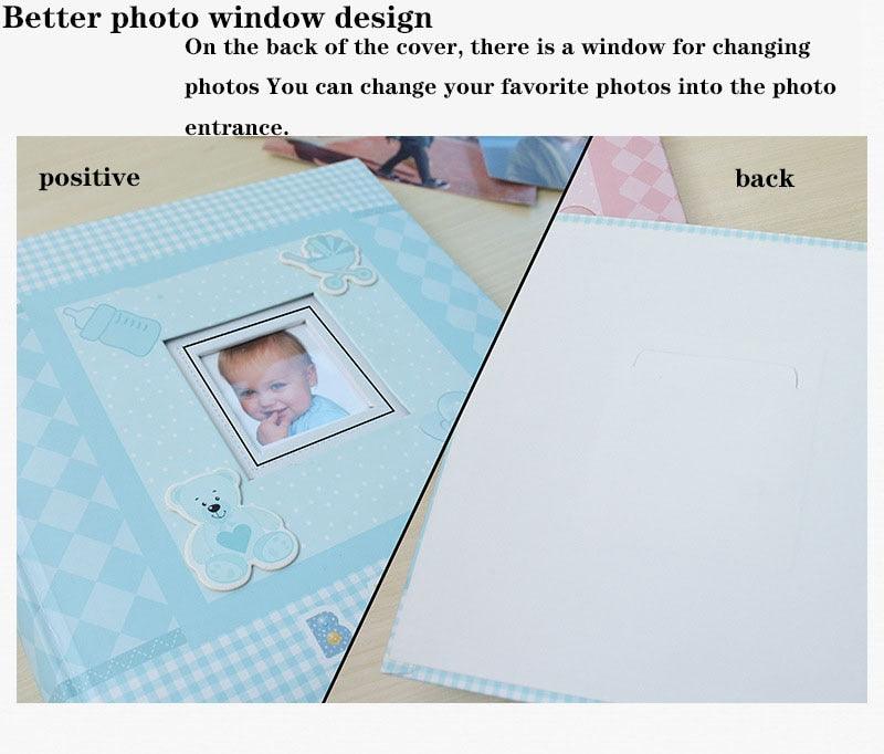 Baby Growth Commemorative Album Kindergarten Graduation Gift Postcard Storage Birthday 6-inch Photo Album 200 Sheets  Home Decor House Decoration DIY Memorable Gifts For Loved Ones
