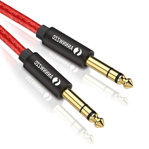 Balanced Signal 6.35mm 1/4 Inch Stereo Cable Jack For Guitar Amplifier Keyboard Professional Instrument Speaker - STEVVEX Cable - 220, 65.35MM stereo cable, 90 degree right angle aux, adapter, amplifier, aux cable for amplifier, aux cable for keyboard, aux cable for speaker, cable, cable jack, cable jack for guitar', cables, durability guaranteed, durable adapter, guitar, keyboard, SUSTAINABILITY, sustainability guaranteed - Stevvex.com