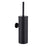Bathroom Toilet Brush Holder Matt Black  Stainless Steel Toilet Brush Wall Mounted For Bathroom Storage And Organization Toilet Bowl Brush with Stainless Steel Handle Durable Bristles Deep Cleaning Compact Bathroom Brush Save Space Good Grip