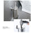 Bathroom Toilet Brush Holder Matt Black  Stainless Steel Toilet Brush Wall Mounted For Bathroom Storage And Organization Toilet Bowl Brush with Stainless Steel Handle Durable Bristles Deep Cleaning Compact Bathroom Brush Save Space Good Grip