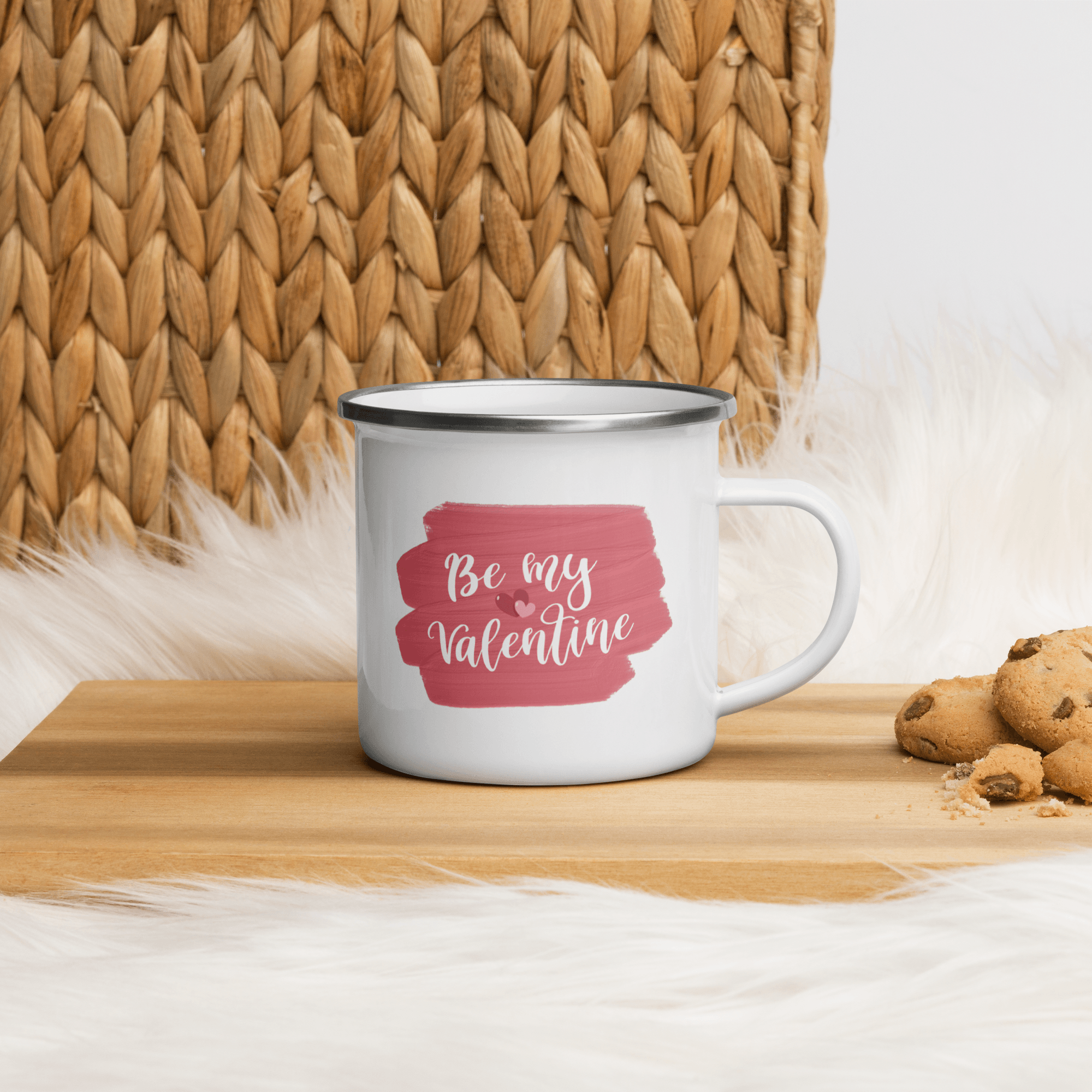 Be My Valentine Rose Printed Enamel Mug Best Gifts for Wife Valentines Day Gifts Wife Gift from Husband Mothers Day Gifts for Wife Christmas Gifts - STEVVEX POD - 1002, Be my valentine, Be my Valentine enamel mug, Customized mug, enammel mug, Happy VAlentine Enammel mug, Happy Valentine gift, Happy Valentine Mug, I love you enamel mug, I love you mug, Print on demand enammel mug, Valentine mug, Valentine mug Pig Valentine mug - Stevvex.com