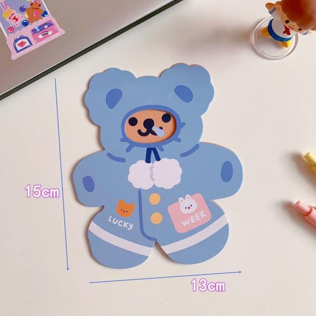 Bear Candle Birthday Cake Props Topper Card Cute Fantasy Cup Dessert Smiley  Love Bear  Table Dress Up Cake Props Party Cake Decor Supplies Toppers Birthday Cupcake Topper Various Cake Decorations for Birthday Party Photo Prop