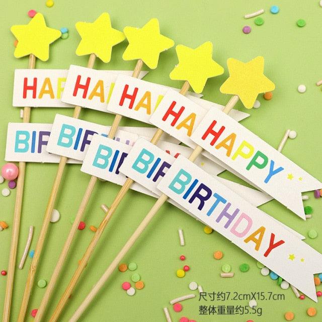 Bear Candle Birthday Cake Props Topper Card Cute Fantasy Cup Dessert Smiley  Love Bear  Table Dress Up Cake Props Party Cake Decor Supplies Toppers Birthday Cupcake Topper Various Cake Decorations for Birthday Party Photo Prop