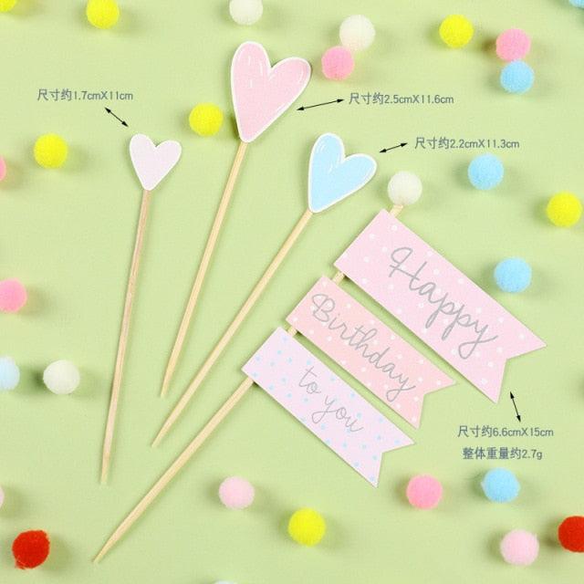 Bear Candle Birthday Cake Props Topper Card Cute Fantasy Cup Dessert Smiley  Love Bear  Table Dress Up Cake Props Party Cake Decor Supplies Toppers Birthday Cupcake Topper Various Cake Decorations for Birthday Party Photo Prop