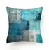 Beautiful Blue Print Polyester Pillow Case Waist Soft Fiber Cushion Sofa Car Cushion Cover Artwork Home Decorative Pillows Covers Cushion Cover For Bedroom Sofa Living Room Home Pillowcase