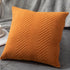 Beautiful Quilted Pillowcase Throw Pillow Covers Home Decor Velvet Square Throw Pillow Covers Decoration Pillow Cushion Sofa Living Room Simple Decorative Cushion Cover 45x45CM