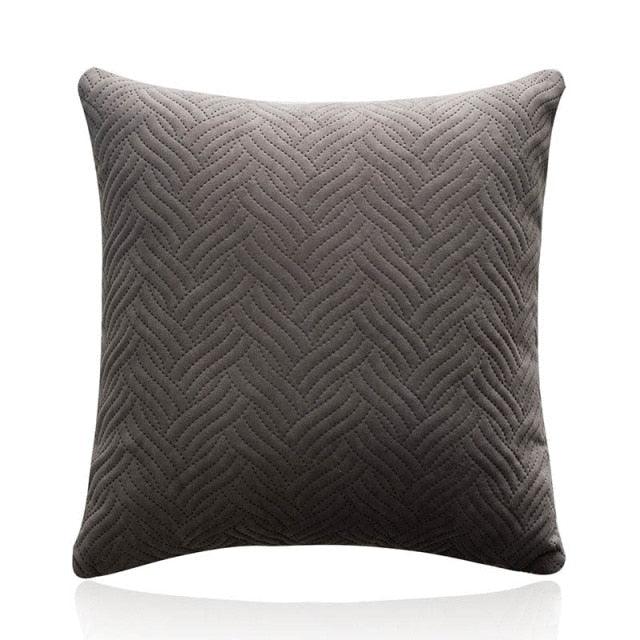 Beautiful Quilted Pillowcase Throw Pillow Covers Home Decor Velvet Square Throw Pillow Covers Decoration Pillow Cushion Sofa Living Room Simple Decorative Cushion Cover 45x45CM