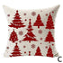 Beautiful Snowflake In Red Merry Christmas Gifts Xmas Cushion Cover Case Decorations Winter Holiday Party Pillow Zipper Pillowcase For Sofa Home Office Living Room Car