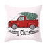 Beautiful Snowflake In Red Merry Christmas Gifts Xmas Cushion Cover Case Decorations Winter Holiday Party Pillow Zipper Pillowcase For Sofa Home Office Living Room Car