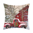 Beautiful Snowflake In Red Merry Christmas Gifts Xmas Cushion Cover Case Decorations Winter Holiday Party Pillow Zipper Pillowcase For Sofa Home Office Living Room Car