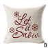 Beautiful Snowflake In Red Merry Christmas Gifts Xmas Cushion Cover Case Decorations Winter Holiday Party Pillow Zipper Pillowcase For Sofa Home Office Living Room Car