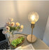 Bedroom Bedside Lamp Golden Modern Simple Model Room Décor Table Lamps College Dorm Study LED Desk Lamp E27 Table Light Fixtures Cute Study Lamps for Bedroom Décor