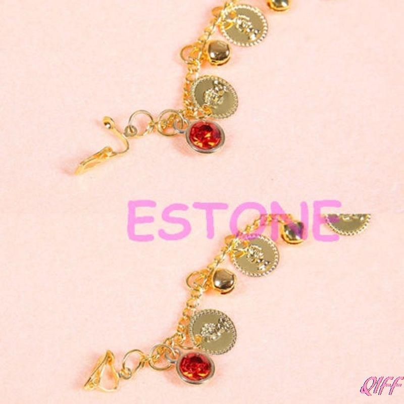 Belly Dance Fashion Jewelry Bridal Wedding Clip On Nose Ring Chain Golden Nose Ring Chain Jewelry Fake Septum Non Piercing Nose Hoop Ring Chain to Ear Nose Studs with Sequin Tassel Body Jewelry Belly Dance Halloween Costume Accessories