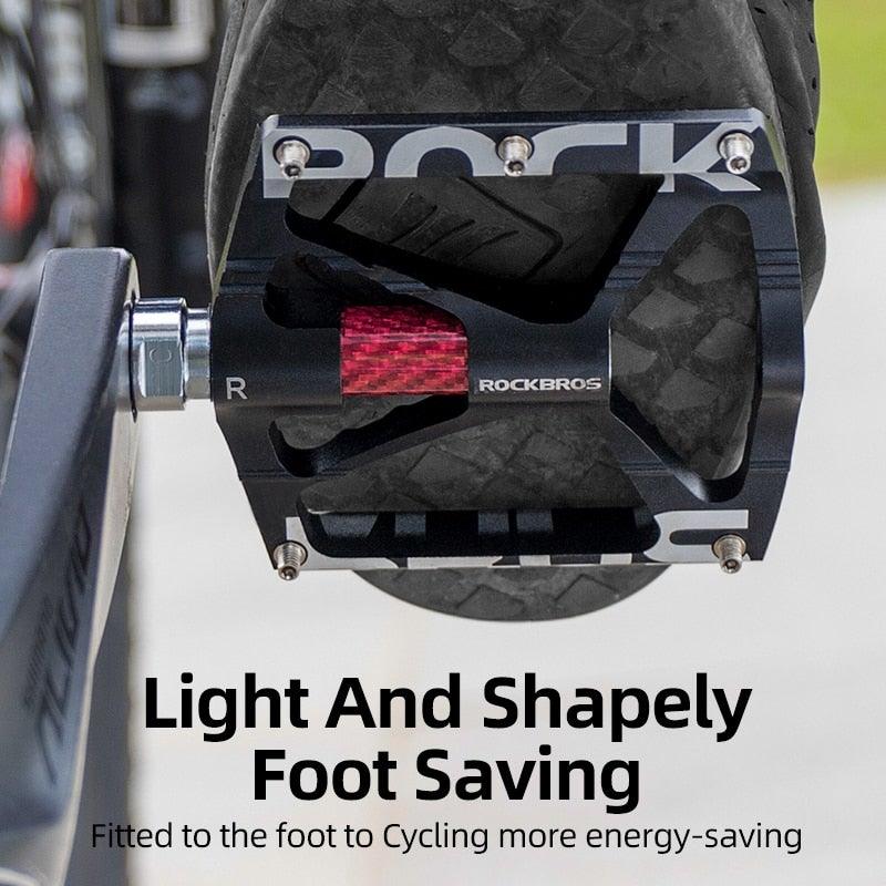 Bicycle Pedals Aluminum Alloy Ultralight Non-Slip Rainproof Reflective Bearing Road Bike Pedal Cycling Accessories Mountain Bike Pedals Ultra Strong Aluminum Alloy Flat Pedals Cycling Sealed Bearings Light Weight And Large Platform