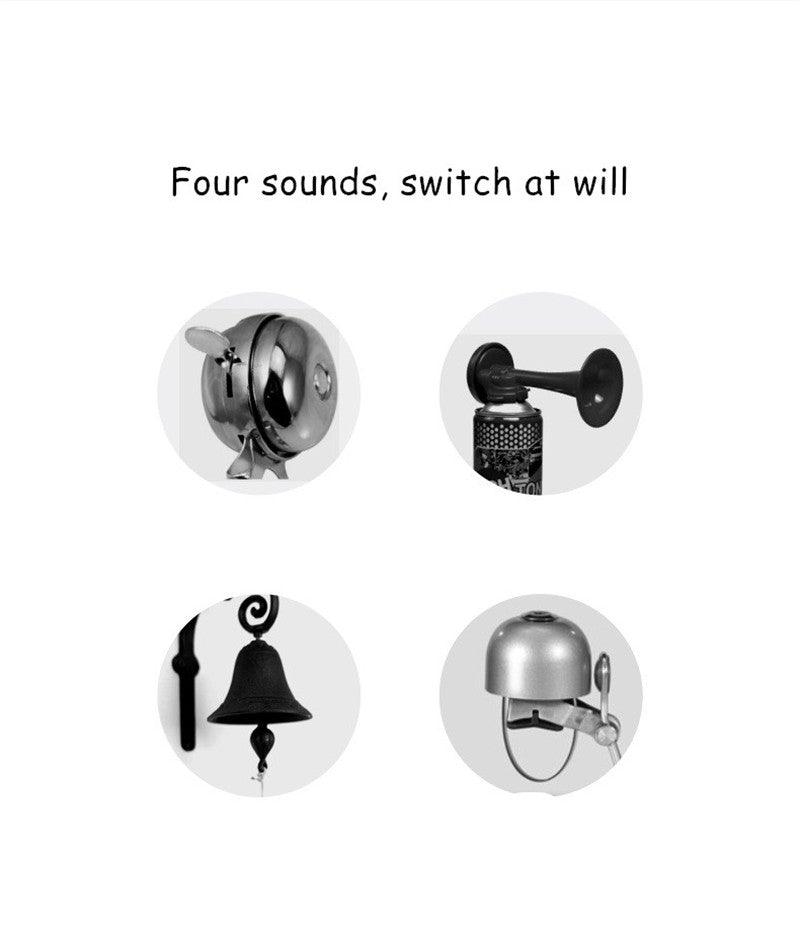 Bike Bell Charging Speaker USB Recharged Mini Electric Bike Horn 4 Modes Cycling Electric Bicycle Accessories For Scooter Electric Bike Horn Cycling Bicycle Scooter Horn Battery Waterproof Bicycle Accessories For Kid