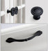 Black American Aluminium Alloy Door Handles Wardrobe Drawer Pull Kitchen Cabinet Knobs For Furniture Handle Hardware Accessories Vintage Cabinet Drawer Handles Pull for Cabinet Door Dresser Cupboard Closet Drawer Furniture