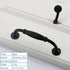 Black American Aluminium Alloy Door Handles Wardrobe Drawer Pull Kitchen Cabinet Knobs For Furniture Handle Hardware Accessories Vintage Cabinet Drawer Handles Pull for Cabinet Door Dresser Cupboard Closet Drawer Furniture