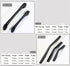 Black American Aluminium Alloy Door Handles Wardrobe Drawer Pull Kitchen Cabinet Knobs For Furniture Handle Hardware Accessories Vintage Cabinet Drawer Handles Pull for Cabinet Door Dresser Cupboard Closet Drawer Furniture
