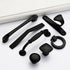 Black American Aluminium Alloy Door Handles Wardrobe Drawer Pull Kitchen Cabinet Knobs For Furniture Handle Hardware Accessories Vintage Cabinet Drawer Handles Pull for Cabinet Door Dresser Cupboard Closet Drawer Furniture