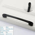 Black American Aluminium Alloy Door Handles Wardrobe Drawer Pull Kitchen Cabinet Knobs For Furniture Handle Hardware Accessories Vintage Cabinet Drawer Handles Pull for Cabinet Door Dresser Cupboard Closet Drawer Furniture