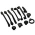 Black American Aluminium Alloy Door Handles Wardrobe Drawer Pull Kitchen Cabinet Knobs For Furniture Handle Hardware Accessories Vintage Cabinet Drawer Handles Pull for Cabinet Door Dresser Cupboard Closet Drawer Furniture