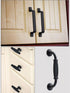 Black American Aluminium Alloy Door Handles Wardrobe Drawer Pull Kitchen Cabinet Knobs For Furniture Handle Hardware Accessories Vintage Cabinet Drawer Handles Pull for Cabinet Door Dresser Cupboard Closet Drawer Furniture