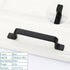 Black American Aluminium Alloy Door Handles Wardrobe Drawer Pull Kitchen Cabinet Knobs For Furniture Handle Hardware Accessories Vintage Cabinet Drawer Handles Pull for Cabinet Door Dresser Cupboard Closet Drawer Furniture