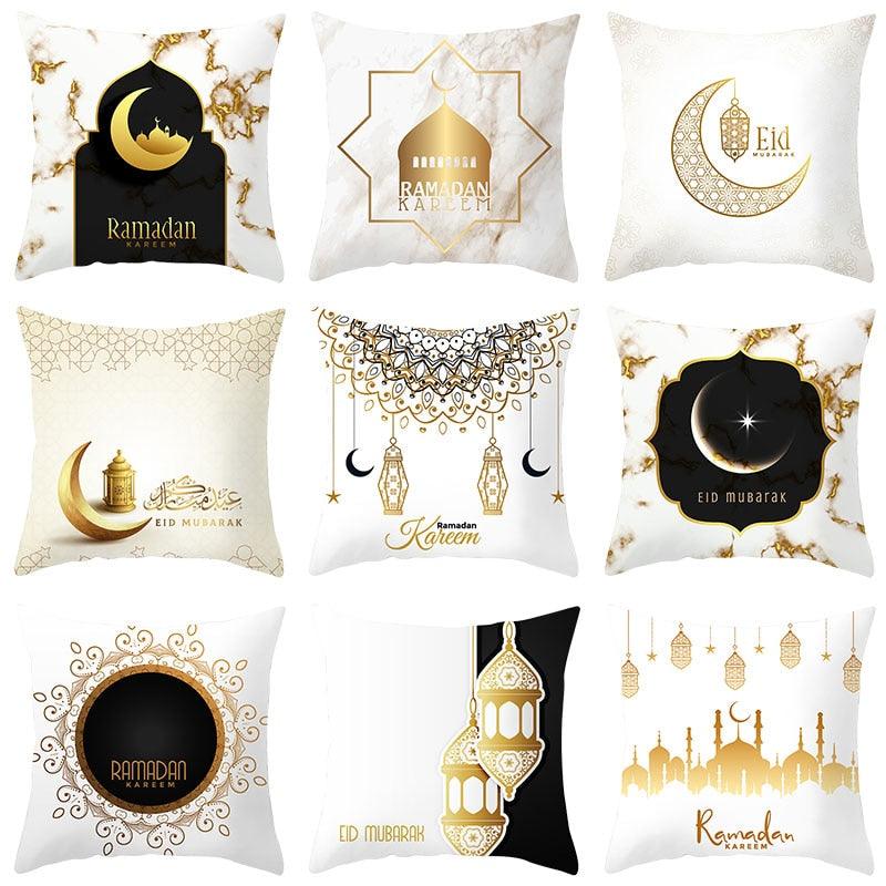Black Gold Decor Pillow Case Ramadan Cushion Cover Pattern Decorative Cushion Pillowcase Stylish Pillow Home Decor Pillowcover - STEVVEX Decor - 54, beautiful pillow cover, Black Gold Decor Ramadan Pillow Case, Black Pillow Covers, Black White pillow cover, charming pillow cover, charming pillow covers, Decor Pillows Cases, Decorative Cushion Covers, Decorative Cute Pillowcase, Decorative Pillow Case, Decorative Pillow Covers, Pillow Case, Pillow covers - Stevvex.com