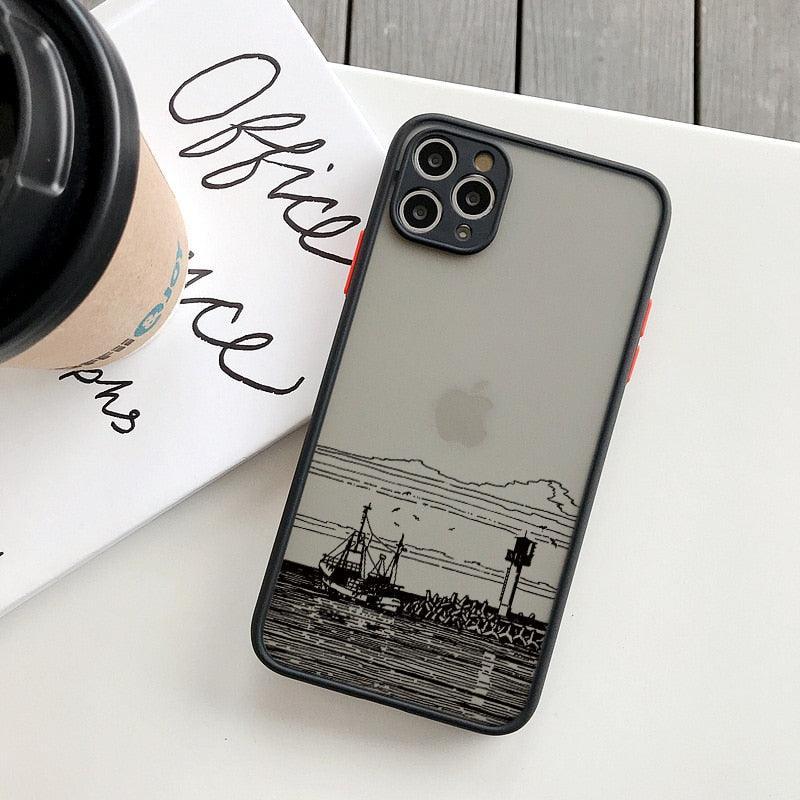Black Lines Architectural Painting Phone Cases for iphone 7 8 Plus SE2 X XR XS MAX 13 11 12 14 Pro Max Hard Back Building Cover Print Design Slim Case for Girls Women Bumper Shockproof Protective Cover - STEVVEX Gadgets - 1004, Elegant Phone Case, Fashion Phone Case, Luxury Phone Case, Man Phone Case, Modern Phone Case, Phone Case, Phone Case For Girls, Phone Case For Iphone, Popular Phone Case, Silicone Case, Stylish Phone Case, Transparent Phone Case, Women Phone Case - Stevvex.com
