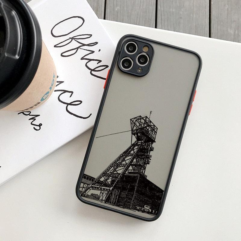 Black Lines Architectural Painting Phone Cases for iphone 7 8 Plus SE2 X XR XS MAX 13 11 12 14 Pro Max Hard Back Building Cover Print Design Slim Case for Girls Women Bumper Shockproof Protective Cover - STEVVEX Gadgets - 1004, Elegant Phone Case, Fashion Phone Case, Luxury Phone Case, Man Phone Case, Modern Phone Case, Phone Case, Phone Case For Girls, Phone Case For Iphone, Popular Phone Case, Silicone Case, Stylish Phone Case, Transparent Phone Case, Women Phone Case - Stevvex.com