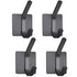 Black Robe Hook Wall Hook Towel Hook for Bathroom Stainless Steel Coat Hook Rustproof Hook Hanger for Kitchen Hardware Stainless Steel Hooks Waterproof and Oilproof Bathroom Kitchen Self Adhesive Hooks for Hanging Coat Hat Towel