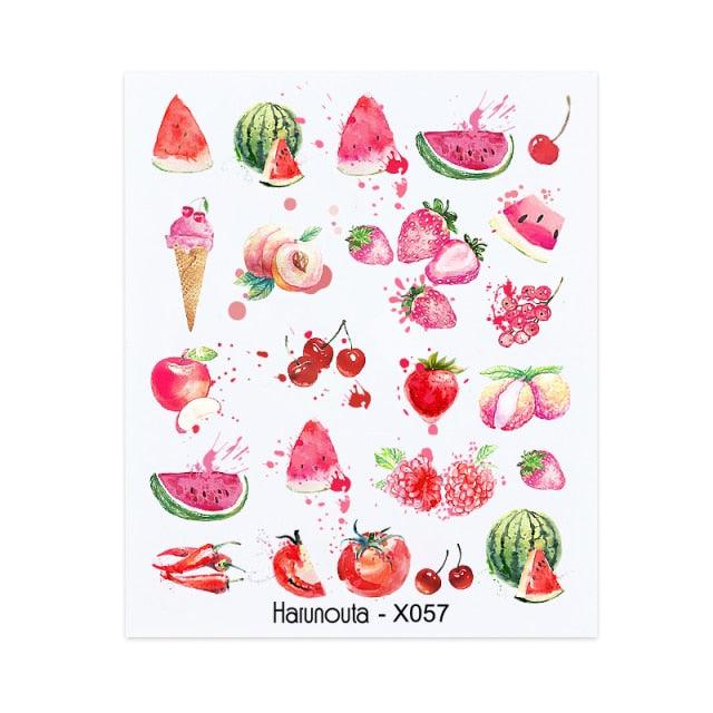 Blue Marble Water Decal Sticker Wave Line Flower Leaf Tree Summer Slider Decor For Manicuring Nail Art Watermarks Curve Graffiti Nail Design for Acrylic Nail Supplies Designer Nail Decorations for Women Girls Kids