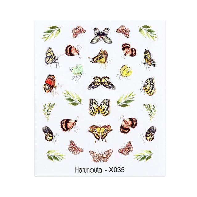 Blue Marble Water Decal Sticker Wave Line Flower Leaf Tree Summer Slider Decor For Manicuring Nail Art Watermarks Curve Graffiti Nail Design for Acrylic Nail Supplies Designer Nail Decorations for Women Girls Kids