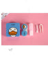 Blue Square Contact Lens Case Small Fresh Contact Lens Case Travel Glasses Case Cute Travel Contact Case All In One Storage Container With Bottle Tweezers Contact Applicator