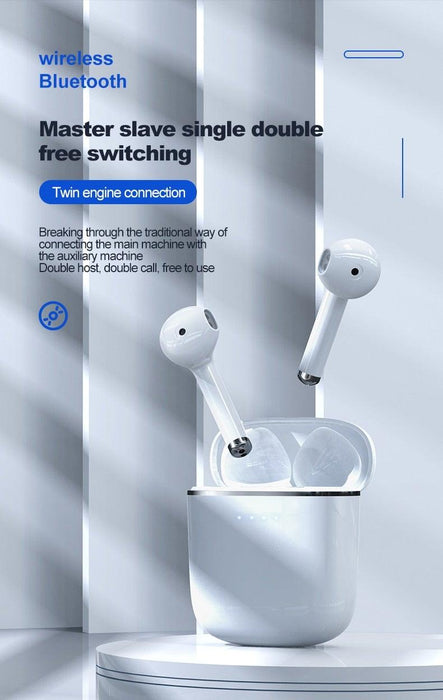 Bluetooth 5.0 Earphones LED Charging Box Wireless Headphone 9D Stereo Sound Sports Waterproof Earbuds Headsets With Microphone Wearable Wireless Clear Calls Music Headphones Immersive Sound 12 Hours Single Playtime HiFi Quality Stereo Sound