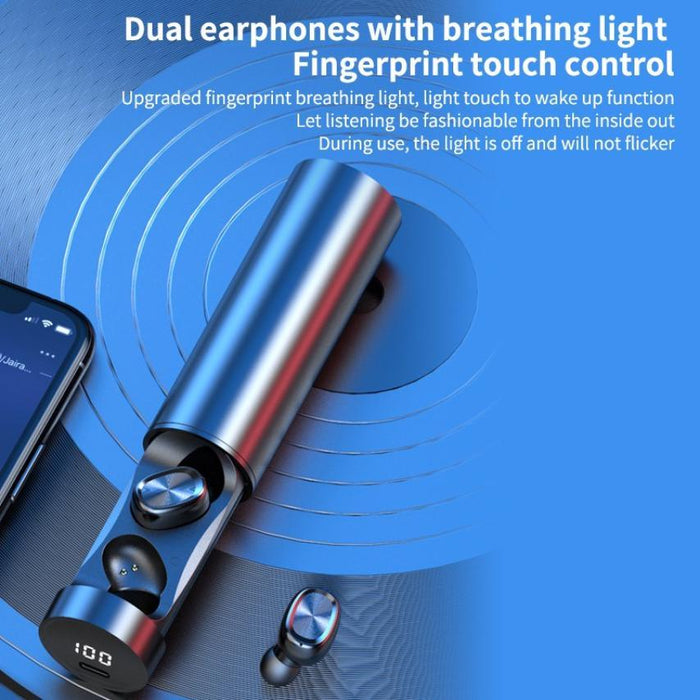 Bluetooth Earphones Wireless Headphones With Microphone Sports Waterproof Touch Control Wireless Headsets Earbuds Phone Updated Design with Industry Leading Sound & Improved Comfort, Long Wireless Range,