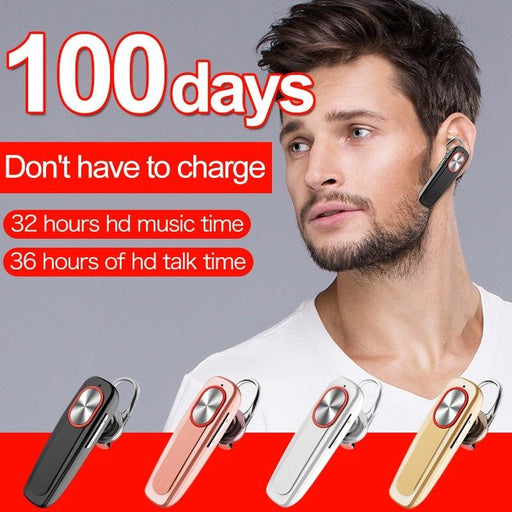 Bluetooth Headset Noise Cancelling Bluetooth Headphones Bluetooth Driving Earpiece Long Standby Mic Handsfree Wireless Bluetooth Earphone Workout Headphones Colorful Ear Hook For Phone Ear Wireless Sport Headphones Hands-Free Comfortable Business Earbud