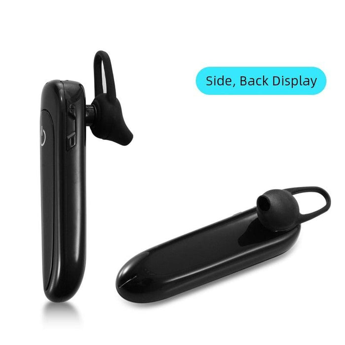 Bluetooth Wireless Earphones Single-Ear Hands Free Business Bluetooth Headset 24 Hours Playing Time for Business/Driving Charging Case for Sports Running Workout Gaming