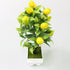 Bonsai Artificial Bonsai Fake Tree Yellow Foam Fruit Potted For Home Decoration Accessories Wedding Decor