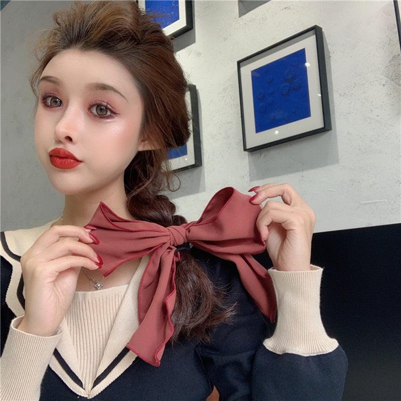 Bowknot Hair Scrunchies For Women Girls Sweet Elastic Hair Bands Elegant Hair Tie Rope Rubber Band Hair Gum Gorgeous Hair Accessories For Women