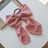 Bowknot Hair Scrunchies For Women Girls Sweet Elastic Hair Bands Elegant Hair Tie Rope Rubber Band Hair Gum Gorgeous Hair Accessories For Women