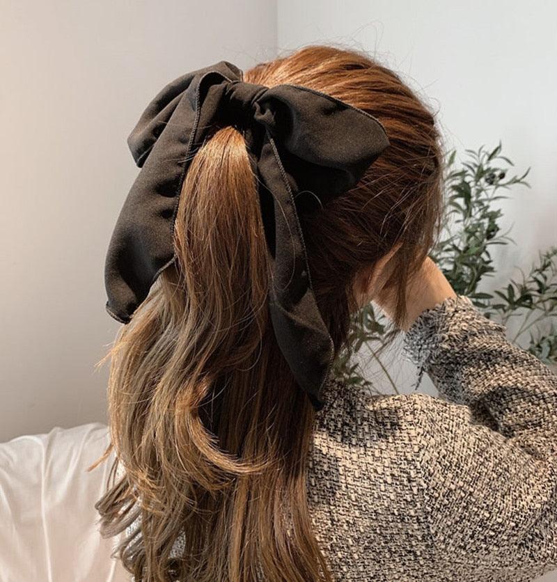 Bowknot Hair Scrunchies For Women Girls Sweet Elastic Hair Bands Elegant Hair Tie Rope Rubber Band Hair Gum Gorgeous Hair Accessories For Women