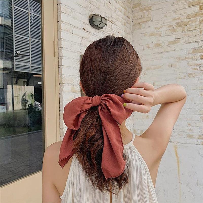 Bowknot Hair Scrunchies For Women Girls Sweet Elastic Hair Bands Elegant Hair Tie Rope Rubber Band Hair Gum Gorgeous Hair Accessories For Women