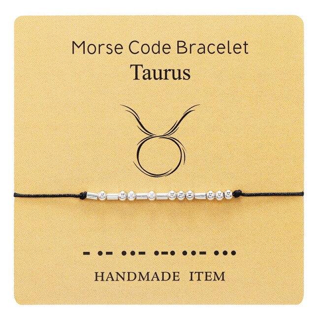 Bracelet Morse Code Braided Charm Bracelets For Women Men Jewelry Silver Adjustable Inspirational Morse Code Beads With Cord Handmade Wrap Bracelet Secret Message Jewelry Gifts For Her