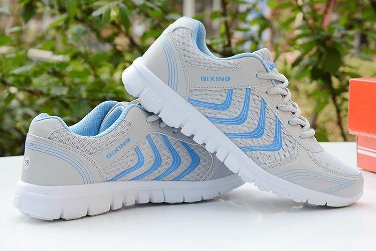 Breathable Fashion Women Sneakers White Women Casual Shoes Athletic Road Running Mesh Breathable Casual Sneakers Lace Up Comfort Sports Student Fashion Tennis Sneakers