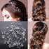Bridal Wedding Crystal Bride Hair Accessories Pearl Flower Headband Handmade Hairband Beads Decoration Hair Comb Gorgeous Hair Accessories For Women