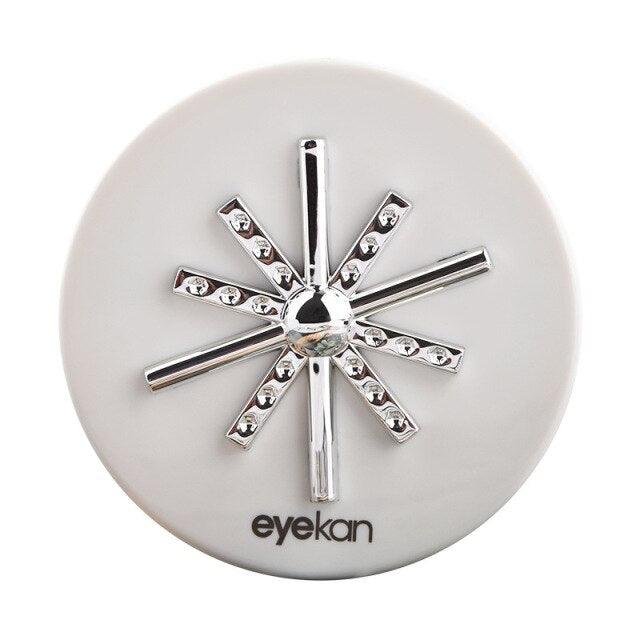 Bright Starlight Round Contact Lens Case With Mirror Storage Box Lens Container Gift Eye Contacts Case Mini Stylish Simple Contact Lens Travel Case Container Kit Set Contacts Lens Hard Case With Mirror