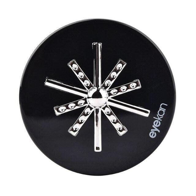 Bright Starlight Round Contact Lens Case With Mirror Storage Box Lens Container Gift Eye Contacts Case Mini Stylish Simple Contact Lens Travel Case Container Kit Set Contacts Lens Hard Case With Mirror