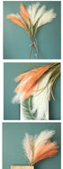 Bulrush Artificial Pampas Grass Phragmites 100cm Popular Natural Dried Small Pampas Grass For Wedding Flower Bunch Floor Vase Filler for Living Room Kitchen Decor