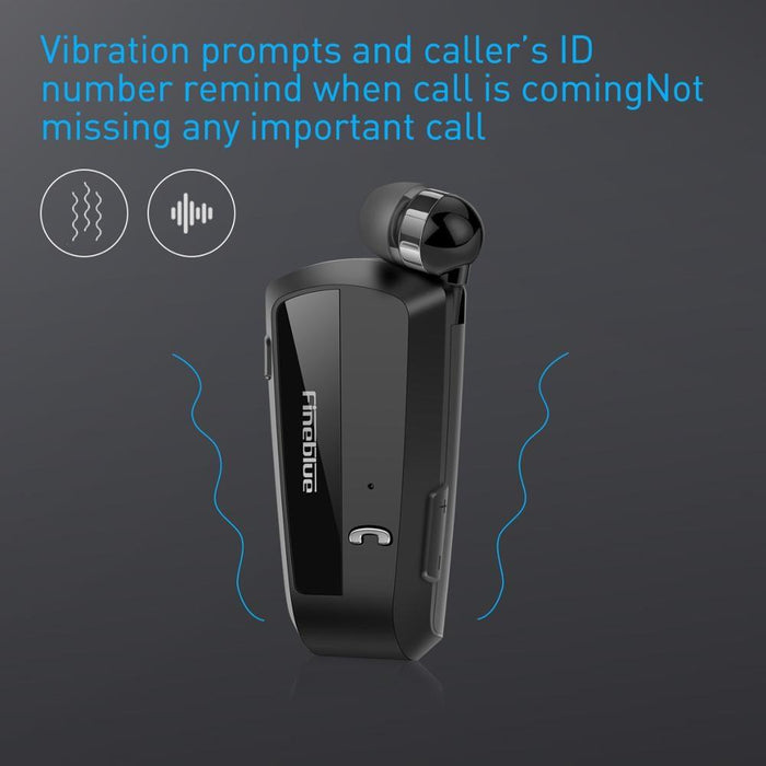 Business Black Wireless Bluetooth Collar Clip Headset Sport Driver Vibration Earphone Clip Bluetooth MP3 Player Sports Headphones Wireless Wearable Music Player For Running Gym